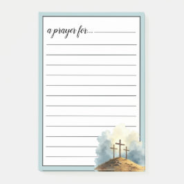 Religious Three Crosses War Room Prayer Post-it® Notes