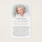 Religious Virgin Mary Cross Funeral Prayer Card (Dos)