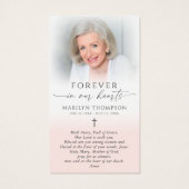 Religious Virgin Mary Cross Photo Prayer Card (Dos)