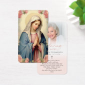 Religious Virgin Mary Cross Prayer Card (Bureau)