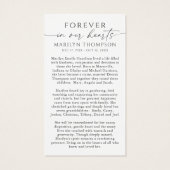Religious Virgin Mary Funeral Sympathy Prayer Card (Dos)