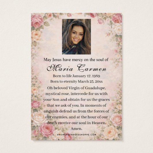 Religious Virgin Mary Guadalupe Catholic Funeral (Dos)