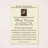 Religious Virgin Mary Guadalupe Catholic Funeral (Dos)