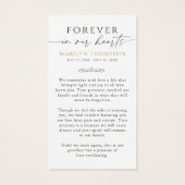 Religious Virgin Mary Photo Sympathy Prayer Card (Dos)