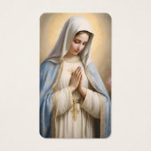 Religious Virgin Mary The Lord's Prayer Card (Devant)