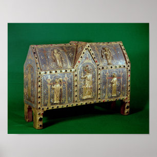 Reliquaire borst van St. Calminius, Limoges Poster