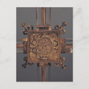 Reliquary cross, detail van een fenix briefkaart
