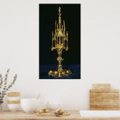Reliquary Monstrance met stuk kruis Poster (Keuken)