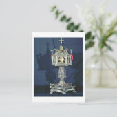 Reliquary of St. Barbara, 14e tot 15e eeuw (silve) Briefkaart (Staand voorkant)