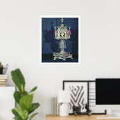 Reliquary of St. Barbara, 14e tot 15e eeuw (silve) Poster (Thuiskantoor)