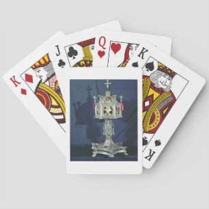 Reliquary of St. Barbara, 14e tot 15e eeuw (silve) Speelkaarten