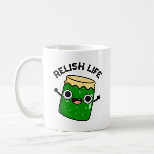 Relish Life Funny Food Pun Koffiemok (Links)
