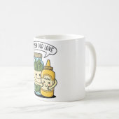 Relish Our Love Mug – Funny Food Pun Coffee Cup (Devant droit)