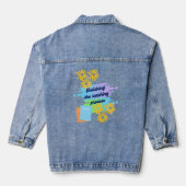 Relishing the Teaching Process Sweatshirt Denim Jacket (Achterkant)