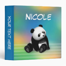 Reliure à anneaux de la fève 3 de fève de panda