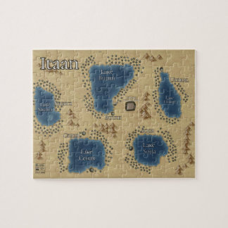 Relkili Sun Itaan Kaart Hoesje Kunst Legpuzzel