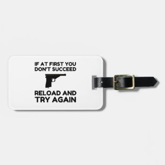 Reload Gun Bagagelabel