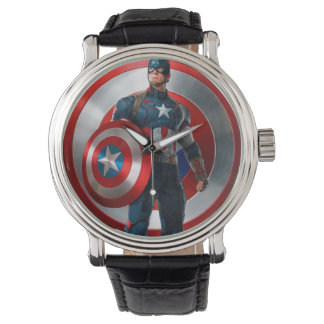 RELOGIO   DO   CAPITAO    AMERICA   HORLOGE