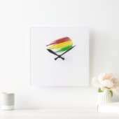 Reloj Bolivia Vierkante Klok (Huis)