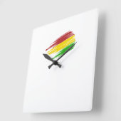 Reloj Bolivia Vierkante Klok (Hoek)