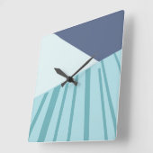 Reloj de pared blå vierkante klok (Hoek)