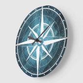 Reloj de pared brújula azulada grote klok (Hoek)