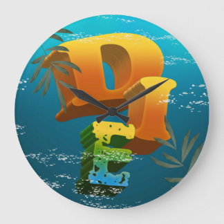 Reloj de pared con logo de la tienda DesignInEvery Grote Klok