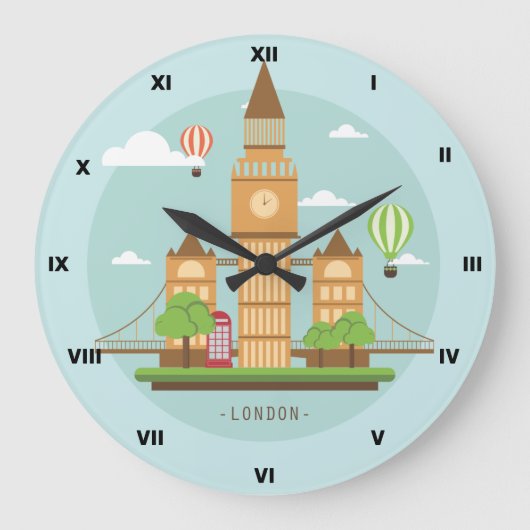 Reloj de pared London  Grote Klok (Voorkant)