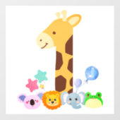 Reloj de pared raamsticker (Vel)