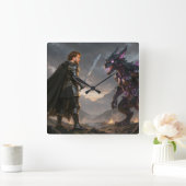 Reloj de pared vierkante klok (Huis)