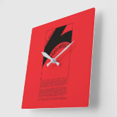 Reloj de pared vierkante klok (Hoek)