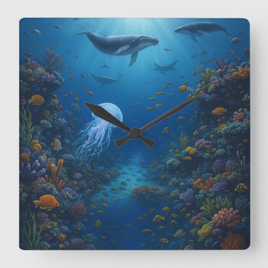 Reloj de pared vierkante klok (Voorkant)