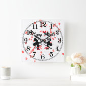 Reloj de pared vierkante klok (Huis)