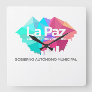 Reloj La Paz Vierkante Klok