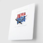 Reloj Patria y vida Vierkante Klok (Hoek)