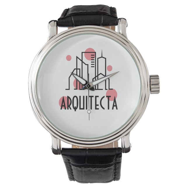 Reloj personalizado arquitectura horloge (Voorkant)