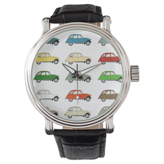 Reloj Redondo Grande Babero Bolso De Tela Camiseta Horloge (Voorkant)