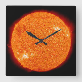Reloj "solar" vierkante klok