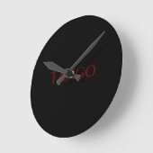Reloj tango negro ronde klok (Hoek)