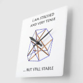 Reloj Tensegridad Vierkante Klok (Hoek)