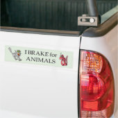 Rem voor dieren bumpersticker (Op Truck)