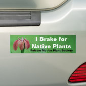Rem voor inheemse Planten Bumpersticker (Op auto)