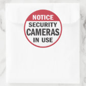 Remarque : autocollant des caméras de sécurité uti (Sac)