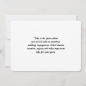 Remarque Pour faire-part Appartement Enregistrer L (Dos)