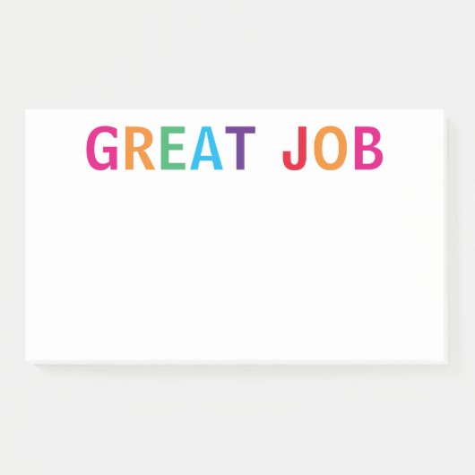 Remarques post-it brillantes sur le bon travail (Devant)