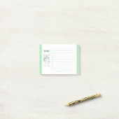 Remarques sur les tâches post-it de l'élégant hams (Sur un bureau)