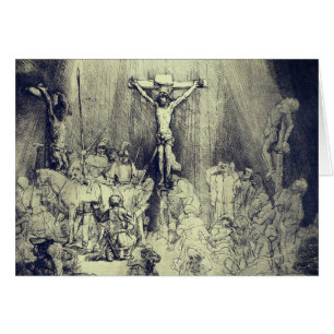 Rembrandt 1653 détail Trois croix