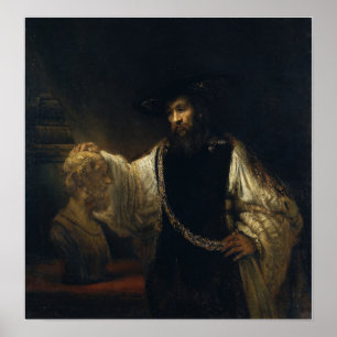 Rembrandt - Aristoteles met buste van een homer Poster