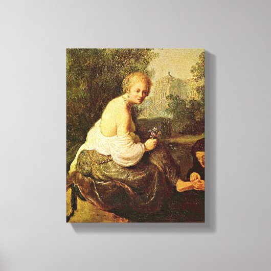 Rembrandt - Bathsheba gezien door Koning David Canvas Afdruk (Voorkant)