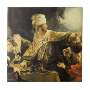 Rembrandt - Belsazzars feestmaal, Tegeltje